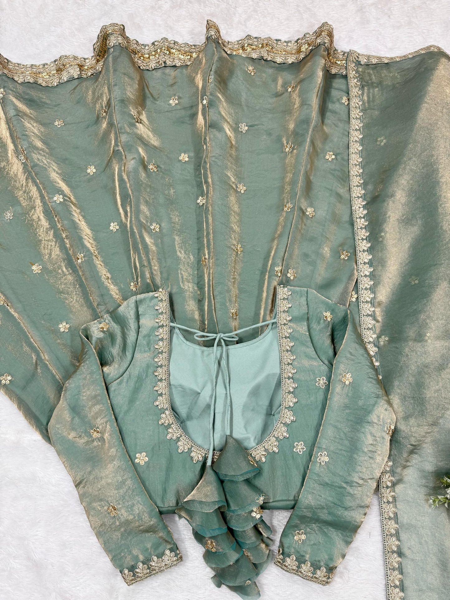 ANARKALI SUIT GOWN  Front and Back Both size work