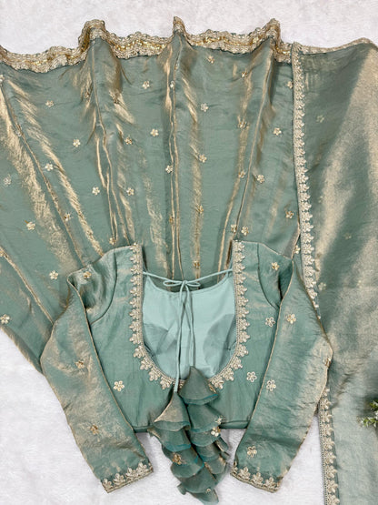 ANARKALI SUIT GOWN  Front and Back Both size work