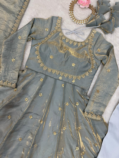 ANARKALI SUIT GOWN  Front and Back Both size work