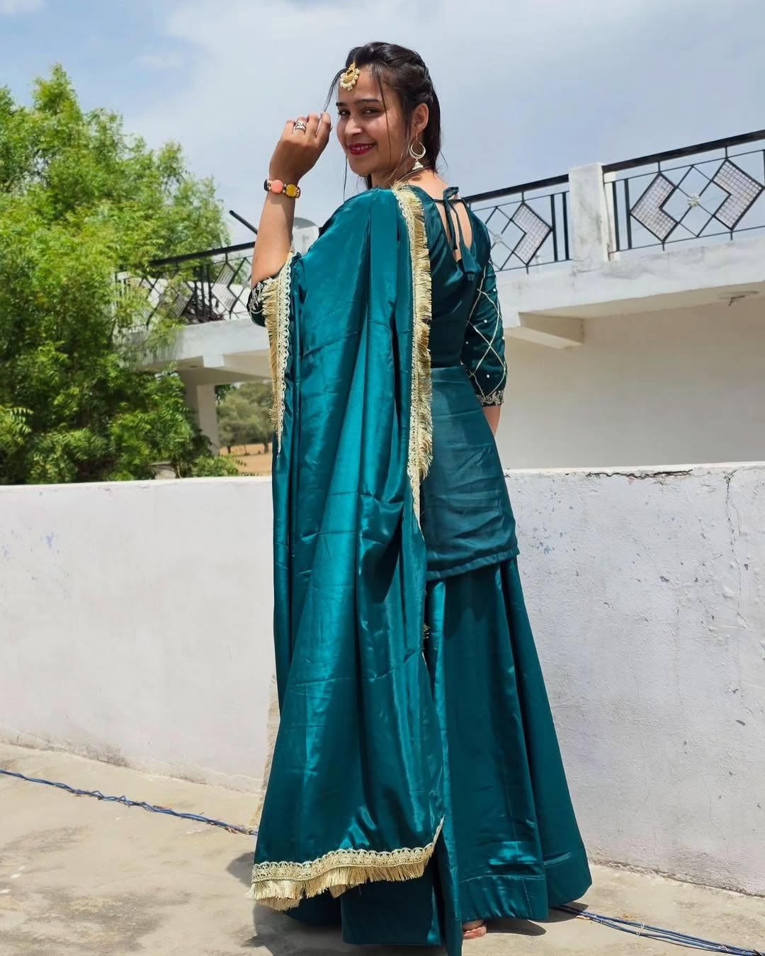 PARTY WEAR TOP AND Lehenga . WITH FANCY DUPPATA AND EMBROIDERY WORK