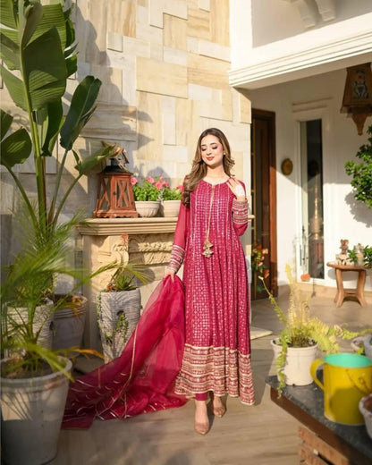 Designer Party Gowns Pent & Dupatta Set