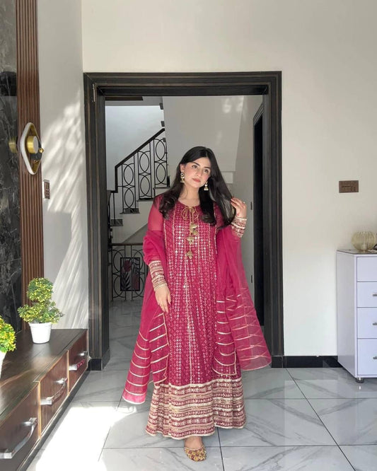 Designer Party Gowns Pent & Dupatta Set