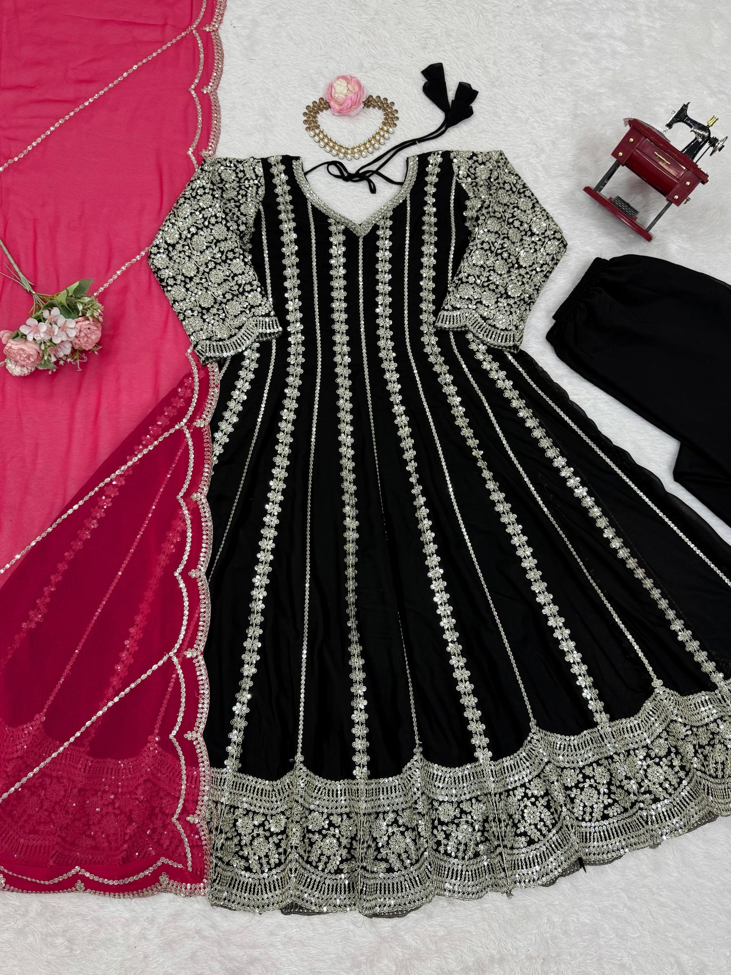 Designer Anarkali,Palzoo Set Elegant Ethnic Wear single available wholesale