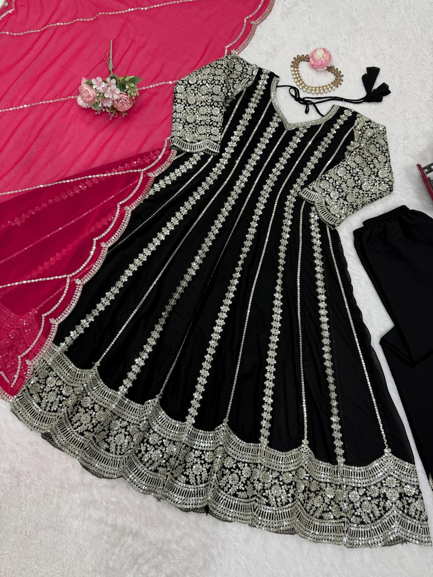 Designer Anarkali,Palzoo Set Elegant Ethnic Wear single available wholesale