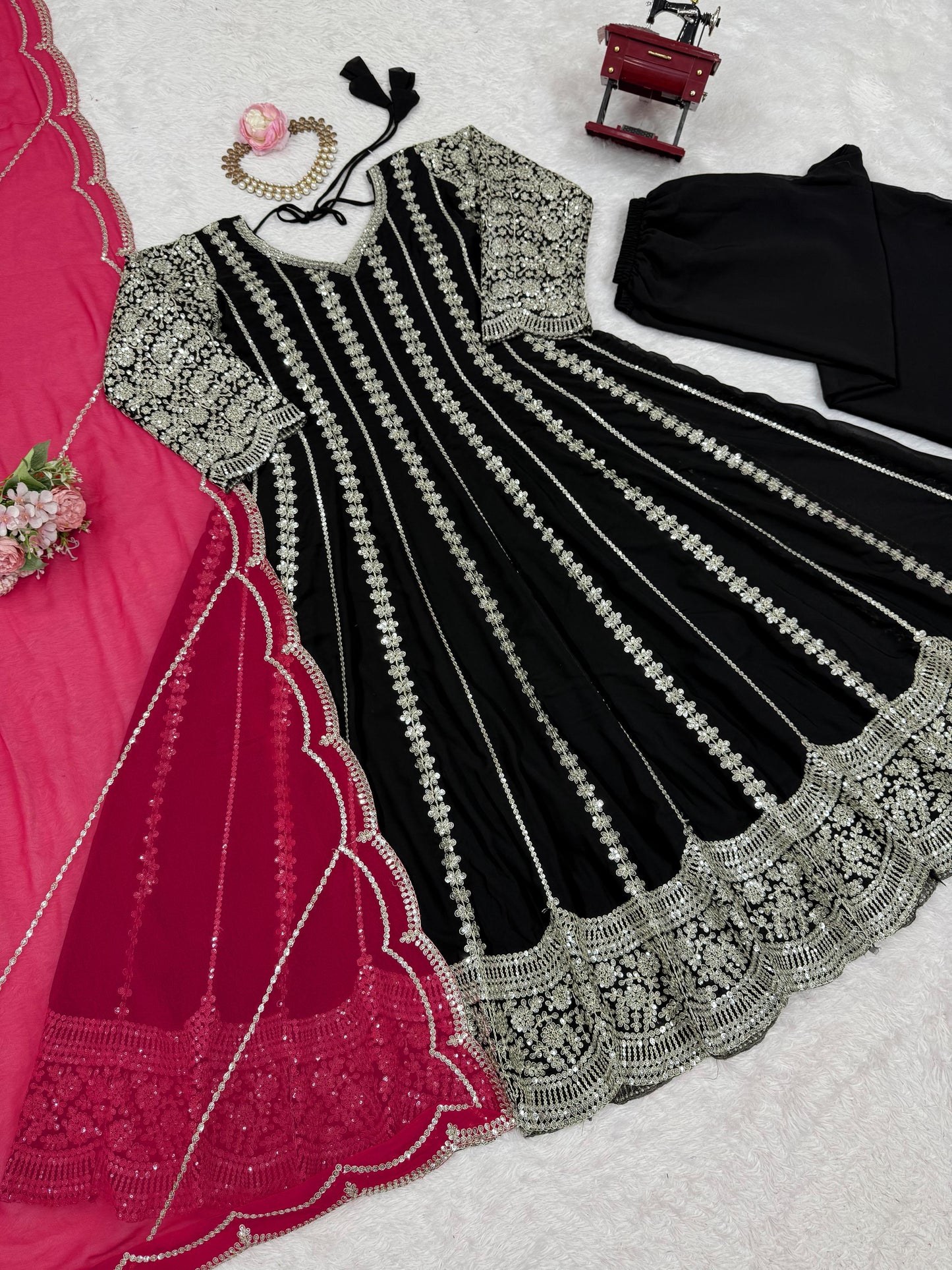 Designer Anarkali,Palzoo Set Elegant Ethnic Wear single available wholesale