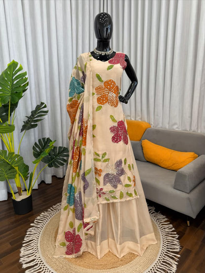 Designer Palzo Set Elegant Ethnic Wear  Crafted in Classy Tones with Premium Fabric