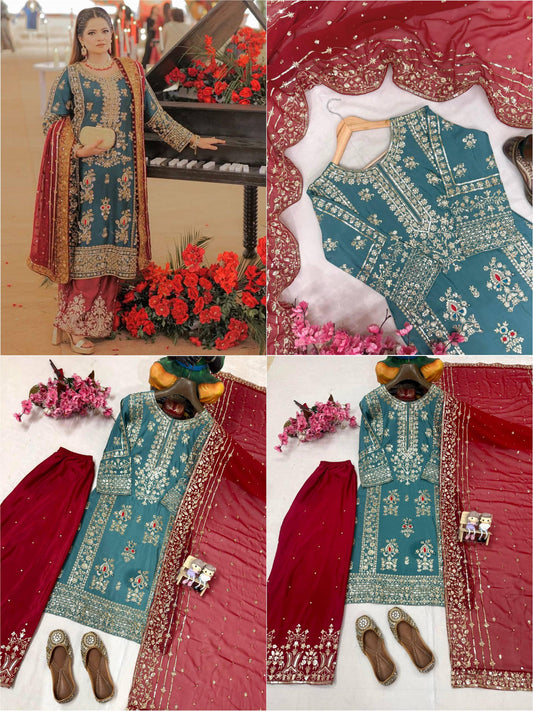 ENHANCE THE BEAUTY OF YOUR WARDROBE WITH THIS NEWLY LAUNCHED KURTI & PLAZZO SET