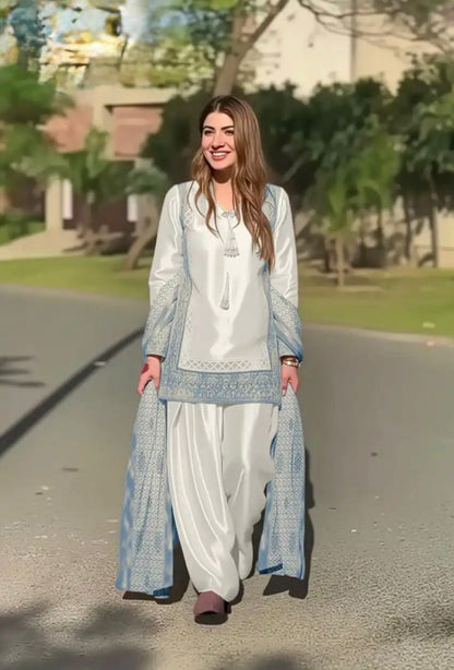 DESIGNER  HEAVY EMBROIDERY CODING SEQUENCE WORK 3 PIS SUIT SET