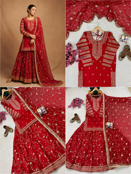ENHANCE THE BEAUTY OF YOUR WARDROBE WITH THIS NEWLY LAUNCHED INDOWESTERN LEHENGA SET