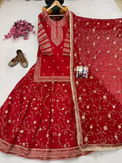 ENHANCE THE BEAUTY OF YOUR WARDROBE WITH THIS NEWLY LAUNCHED INDOWESTERN LEHENGA SET