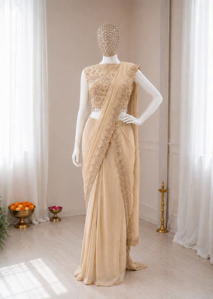 Get festive ready in our new Trending Stylelish Lehenga  set  With Embroidery Work detailing.
