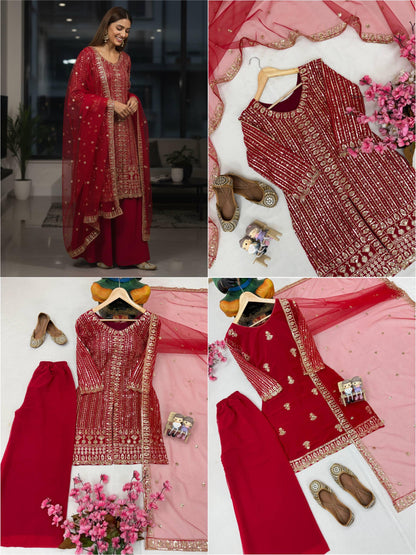 ENHANCE THE BEAUTY OF YOUR WARDROBE WITH THIS NEWLY LAUNCHED KURTI & PLAZZO SET