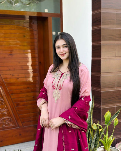 New Designer Party Top Pallazo & Dupatta Se