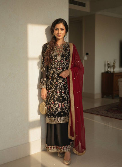 ENHANCE THE BEAUTY OF YOUR WARDROBE WITH THIS NEWLY LAUNCHED KURTI & PLAZZO SET8