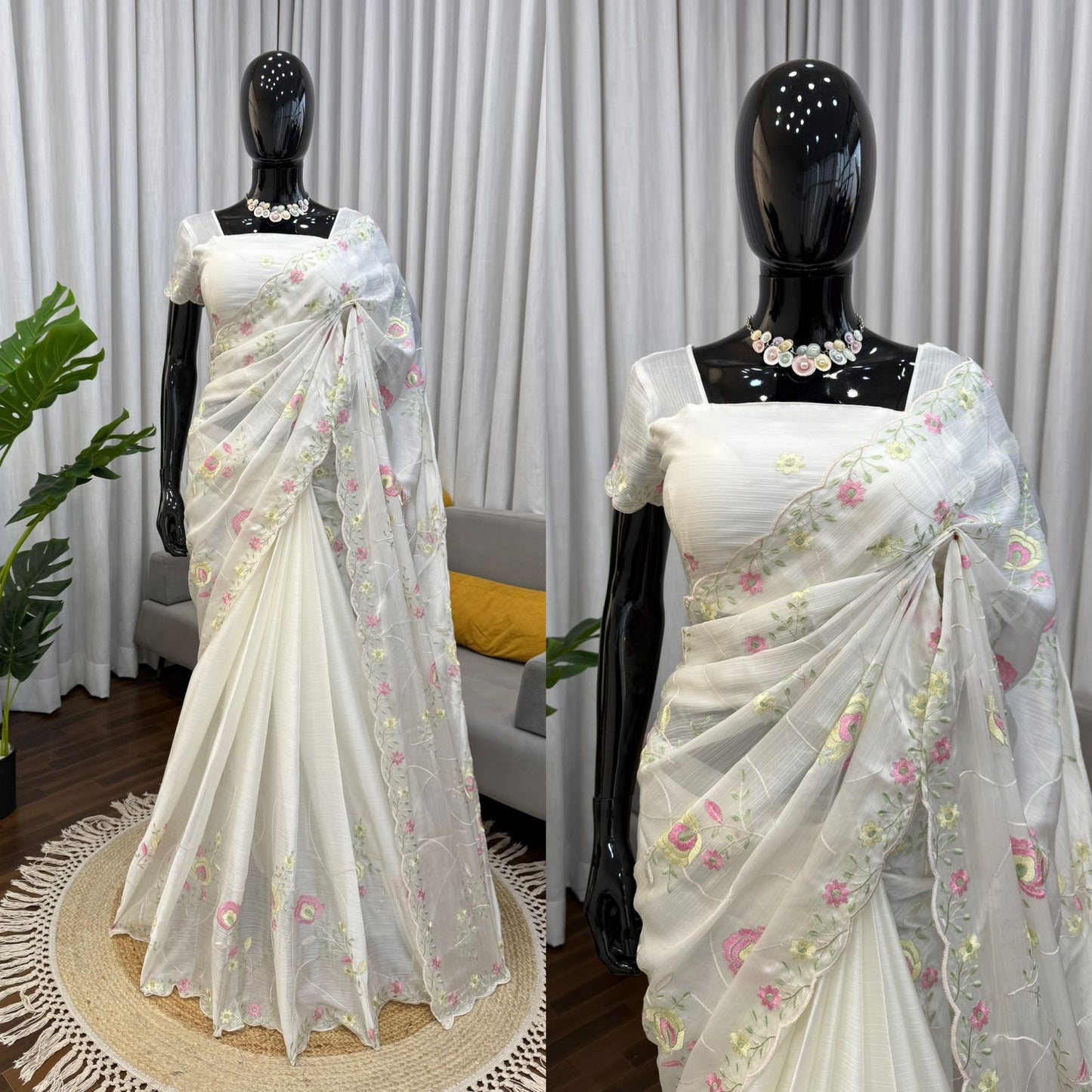 Designer Saree – Elegance Redefined ✨ Fall in love with this stunning saree in an eye-catching shade, crafted with finesse and rich detailing. A perfect blend of grace and glam!