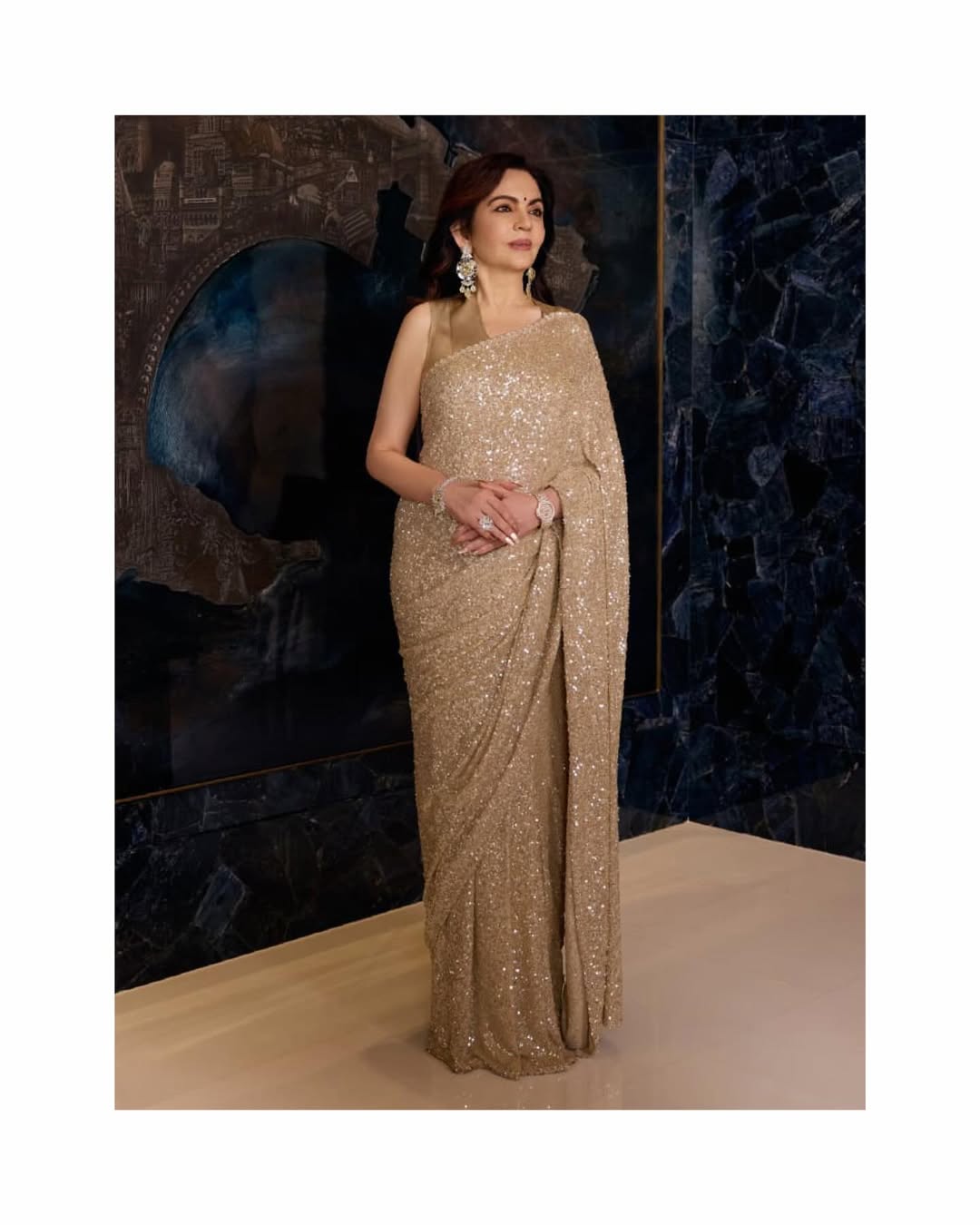 Bollywood Blockbuster Nita Ambani Sequins Design