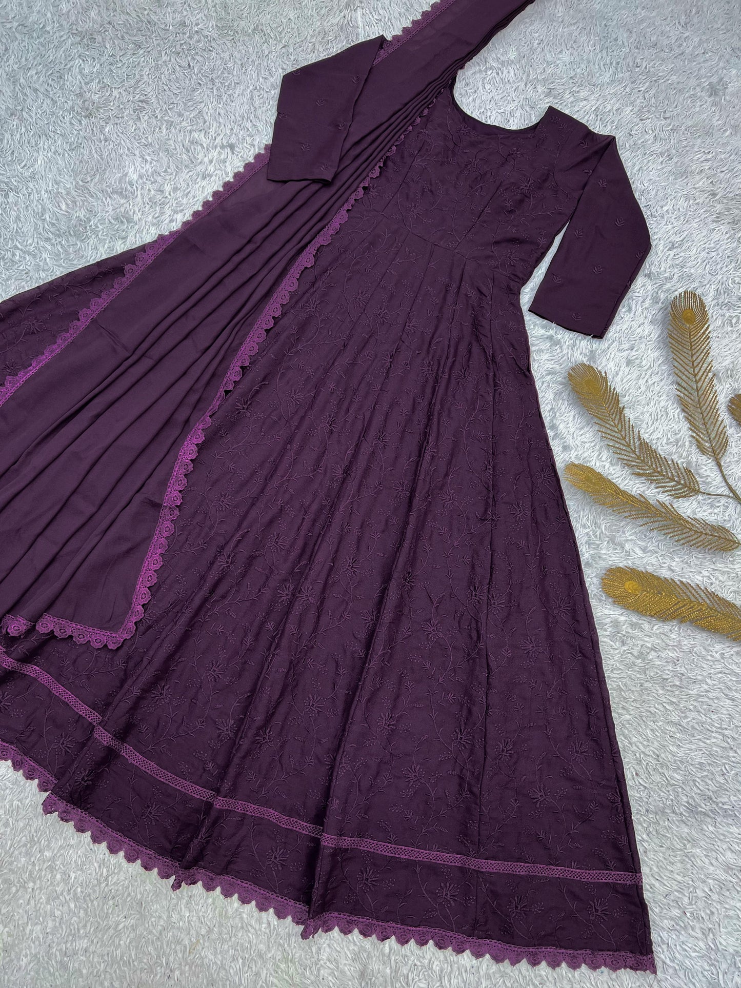 2 PIECE STYLISH GOWN WITH BEAUTIFUL DUPATTA