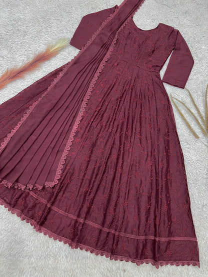2 PIECE STYLISH GOWN WITH BEAUTIFUL DUPATTA