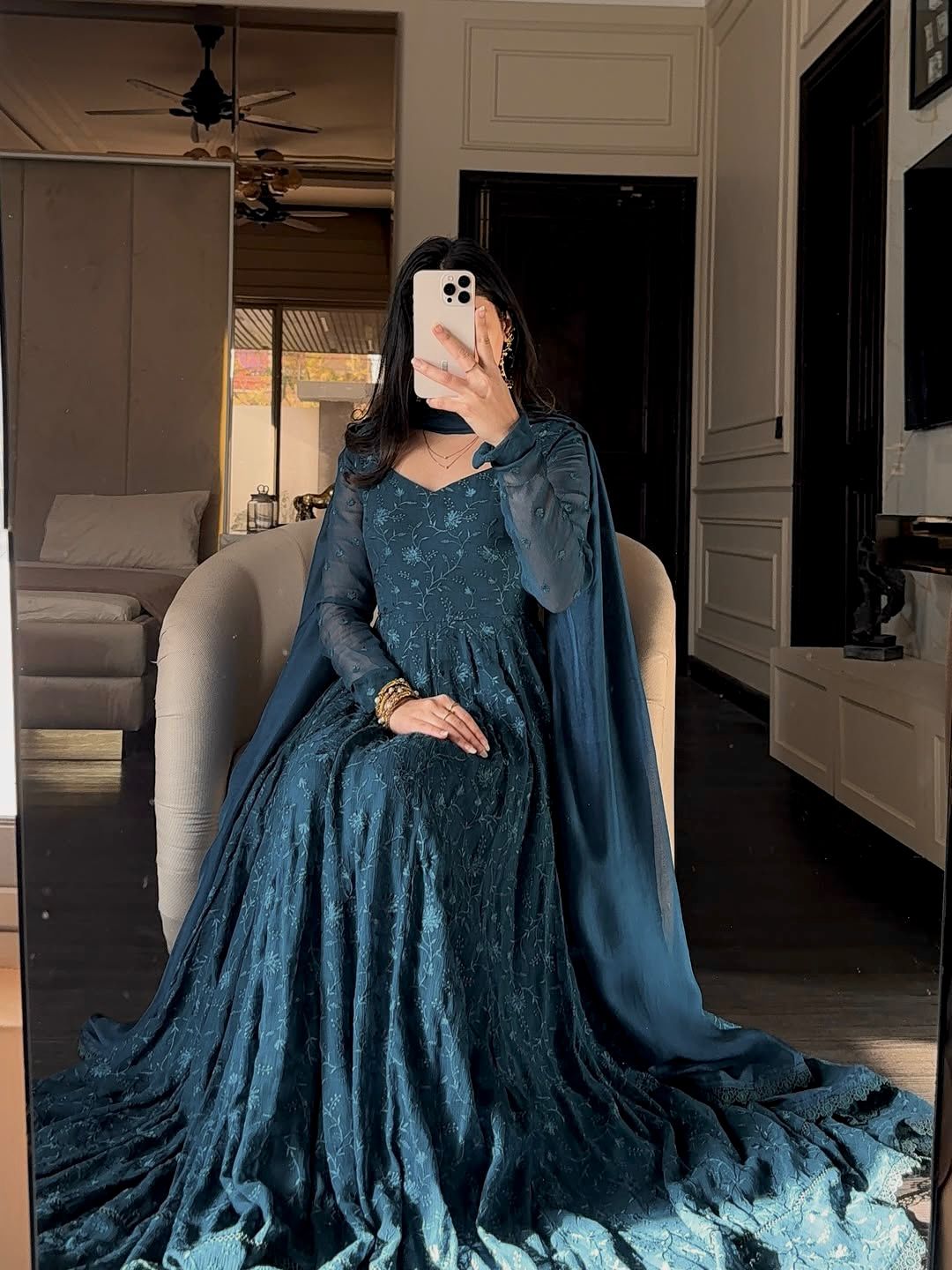 2 PIECE STYLISH GOWN WITH BEAUTIFUL DUPATTA