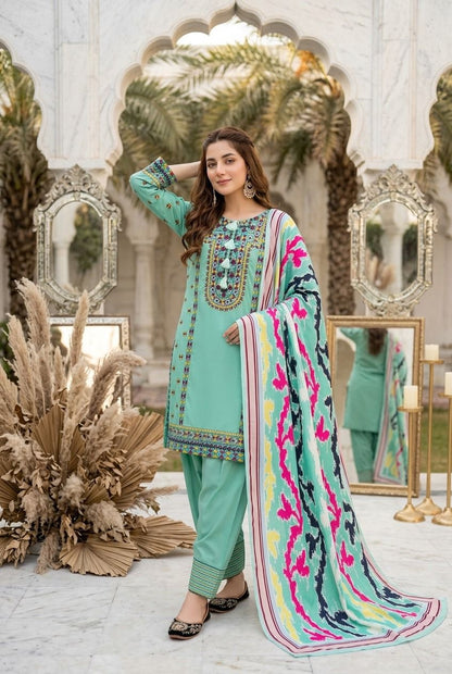 NEW DESIGNER HEAVY NATURAL SILK TOP PLAZZO & DUPATTA SET
