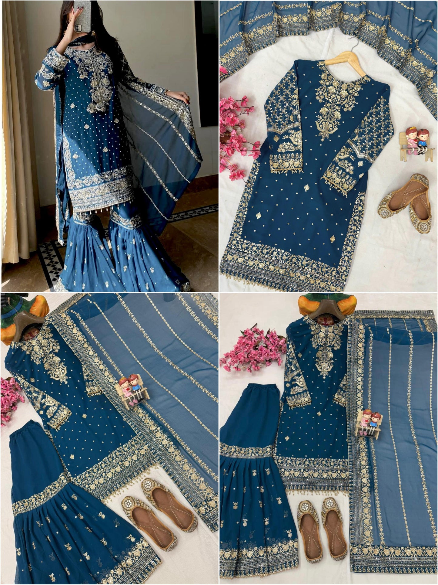 ENHANCE THE BEAUTY OF YOUR WARDROBE WITH THIS NEWLY LAUNCHED KURTI & SHARARA SET