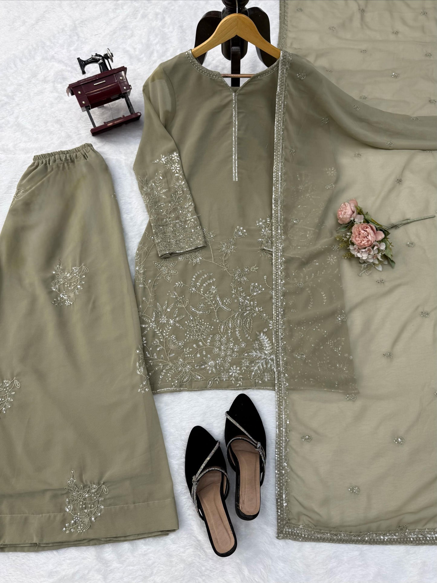 Step into effortless charm with our exclusive 3-piece set – crafted for comfort, stitched with grace.