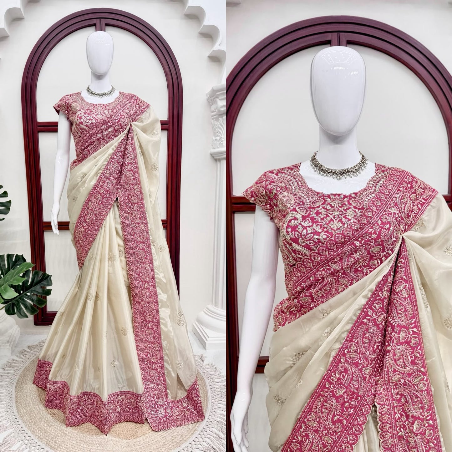 Designer Saree – Elegance Redefined ✨ Fall in love with this stunning saree in an eye-catching shade, crafted with finesse and rich detailing. A perfect blend of grace and glam!