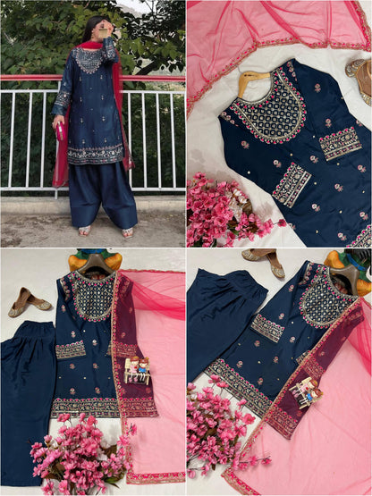 ENHANCE THE BEAUTY OF YOUR WARDROBE WITH THIS NEWLY LAUNCHED KURTI-FARSHI PLAZZO SET