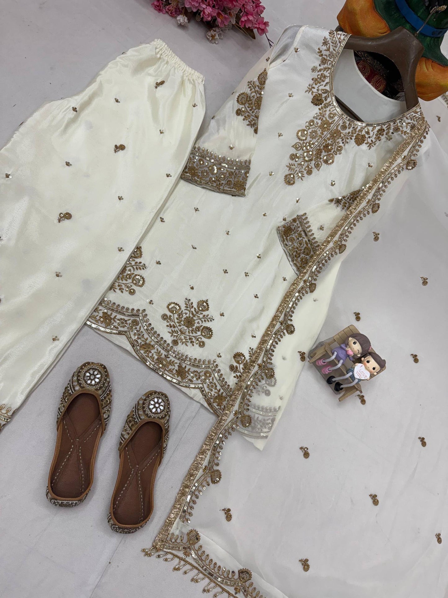 NEW DESIGNER CHINNON SILK SUIT