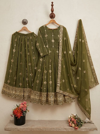 Elegant Heavy Embroidered Sequence Work Set