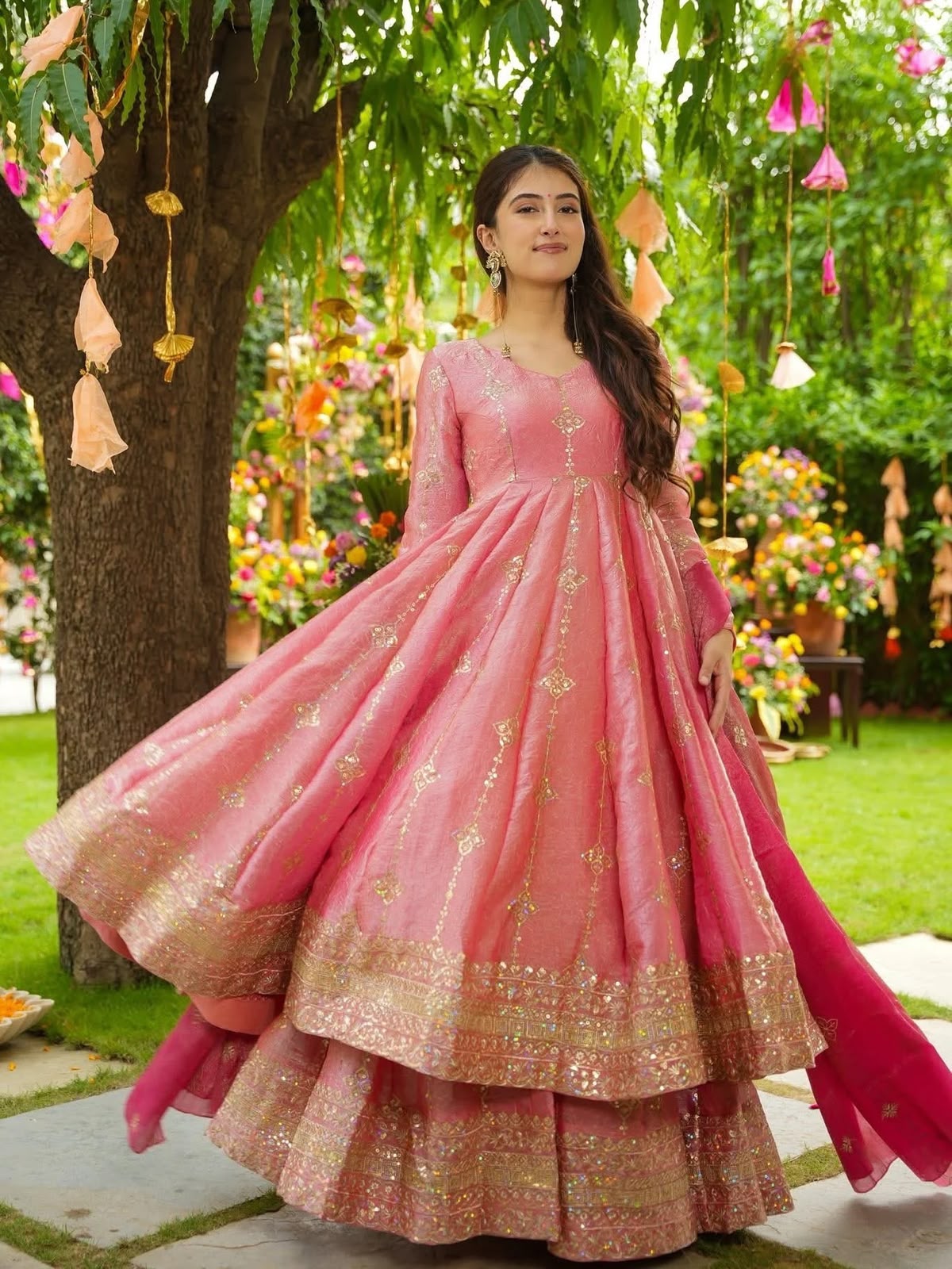 Elegant Heavy Embroidered Sequence Work Set
