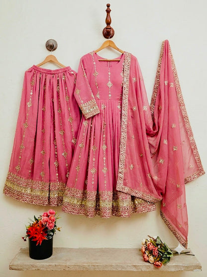 Elegant Heavy Embroidered Sequence Work Set
