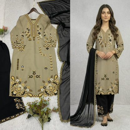 THIS SUMMER SEASON WEAR OUR BEAUTIFUL EMBROIDERED PAKISTANI PLAZZO SET