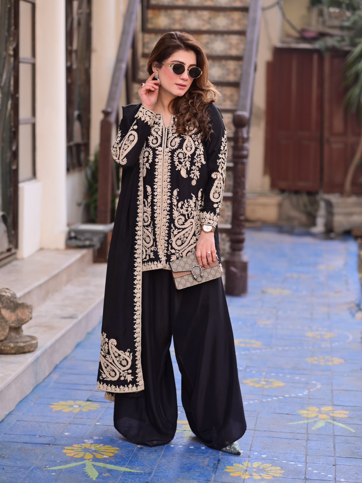 Designer Palzoo Set – Elegant Ethnic Wear ✨ 🎀 Crafted in Classy Tones with Premium Fabric & Detailing