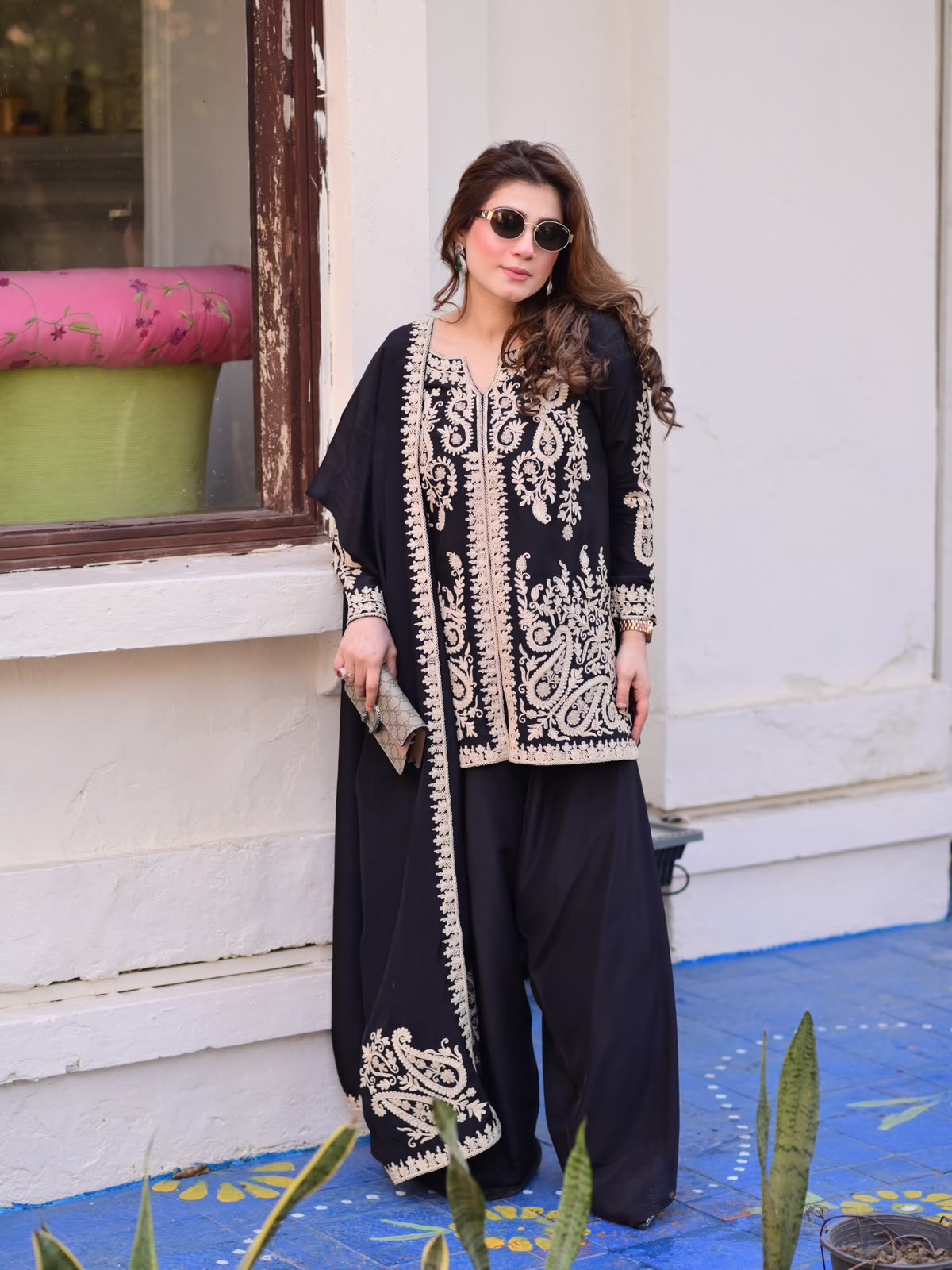 Designer Palzoo Set – Elegant Ethnic Wear ✨ 🎀 Crafted in Classy Tones with Premium Fabric & Detailing