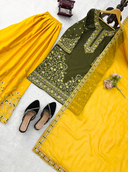 Designer Suit & Pent Set – Elegant Ethnic Wear ✨ 🎀 Crafted in Classy Tones with Premium Fabric & Detailing