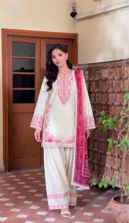 Đěsigner Party Wear Look Pur Satin Rayon Top & Farshi Palazzo With Dupatta set