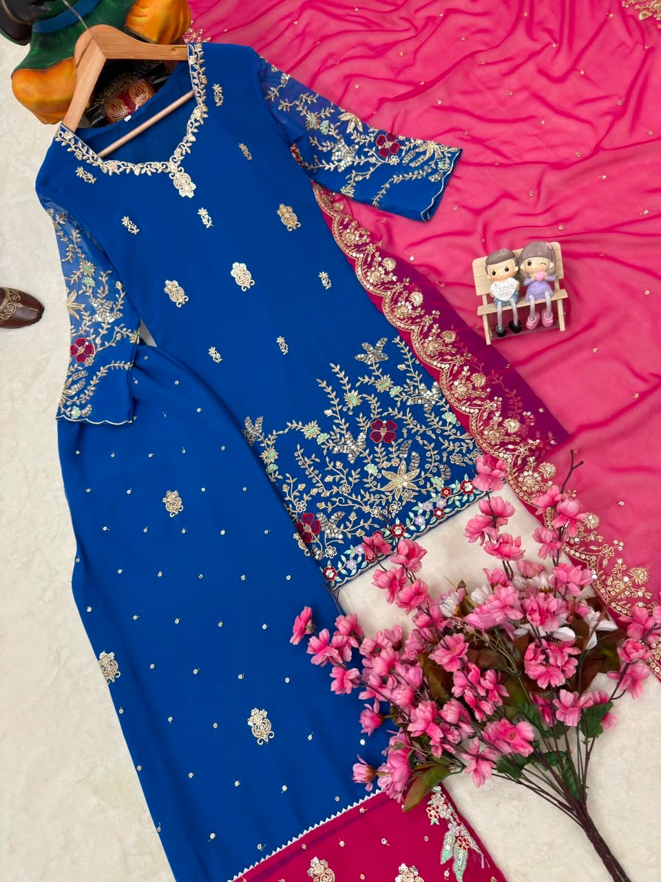 ENHANCE THE BEAUTY OF YOUR WARDROBE WITH THIS NEWLY LAUNCHED KURTI & PLAZZO SET