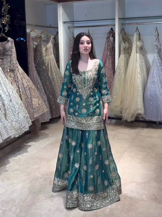 (Top&Sarara&dupatta) Reddy To Wear Look Design