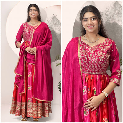 2 PIECE STYLISH GOWN WITH BEAUTIFUL DUPATTA