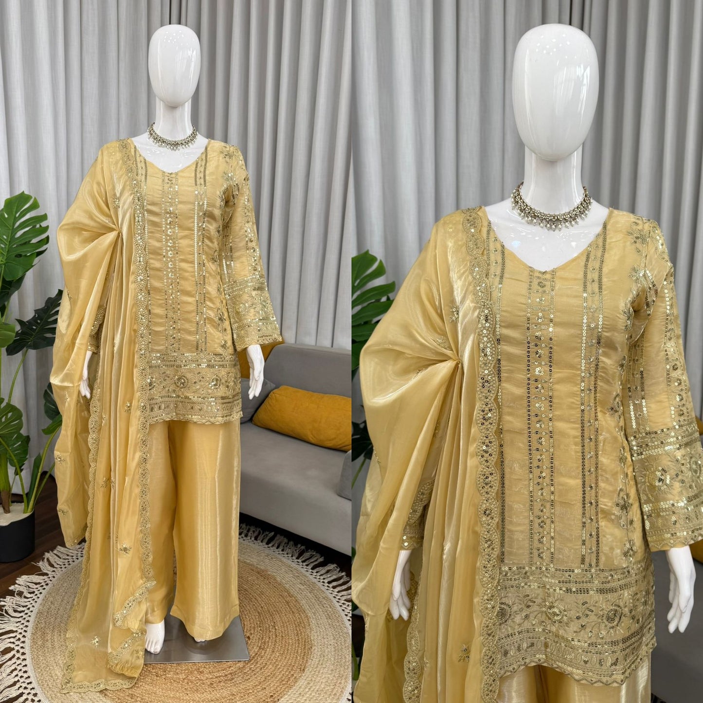 Designer Palzoo Set – Elegant Ethnic Wear ✨ 🎀 Crafted in Classy Tones with Premium Fabric & Detailing
