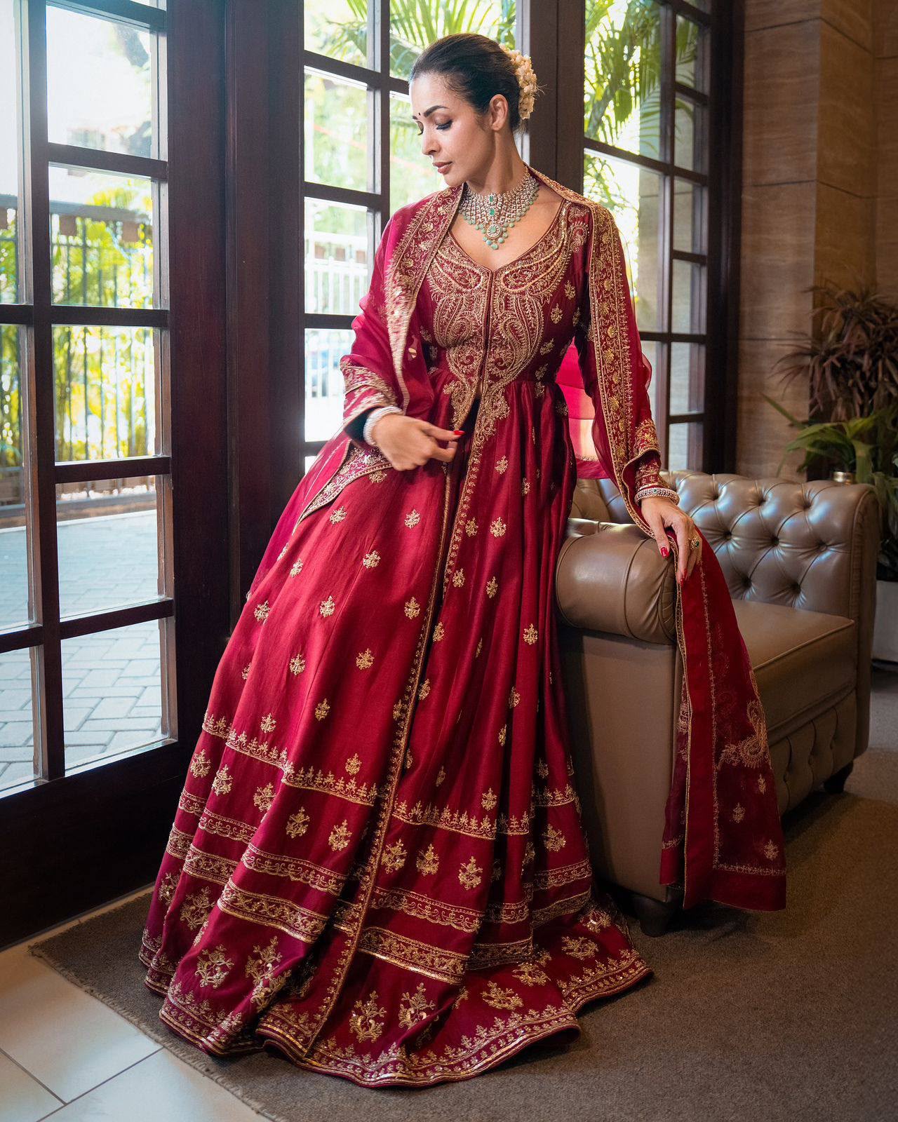 ENHANCE THE BEAUTY OF YOUR WARDROBE WITH THIS NEWLY LAUNCHED DESIGNER ANARKALI GOWN WITH ELEGANT DUPATTA