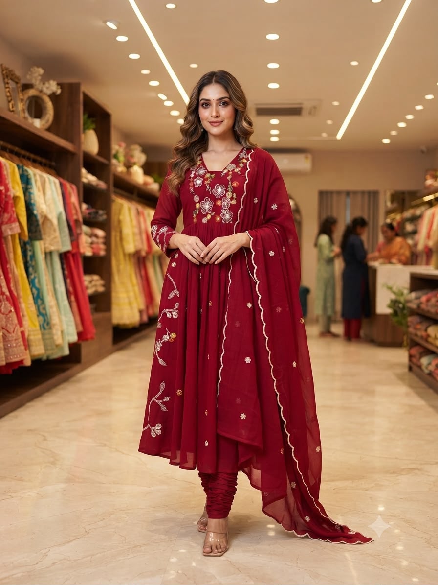 THIS FESTIVAL SEASON WEAR OUR BEAUTIFUL SEQUENCE EMBROIDERED WORKED TOP , PANT WITH DUPATTA ✨