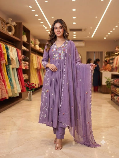 THIS FESTIVAL SEASON WEAR OUR BEAUTIFUL SEQUENCE EMBROIDERED WORKED TOP , PANT WITH DUPATTA ✨