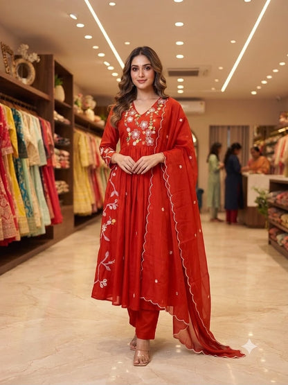 THIS FESTIVAL SEASON WEAR OUR BEAUTIFUL SEQUENCE EMBROIDERED WORKED TOP , PANT WITH DUPATTA ✨