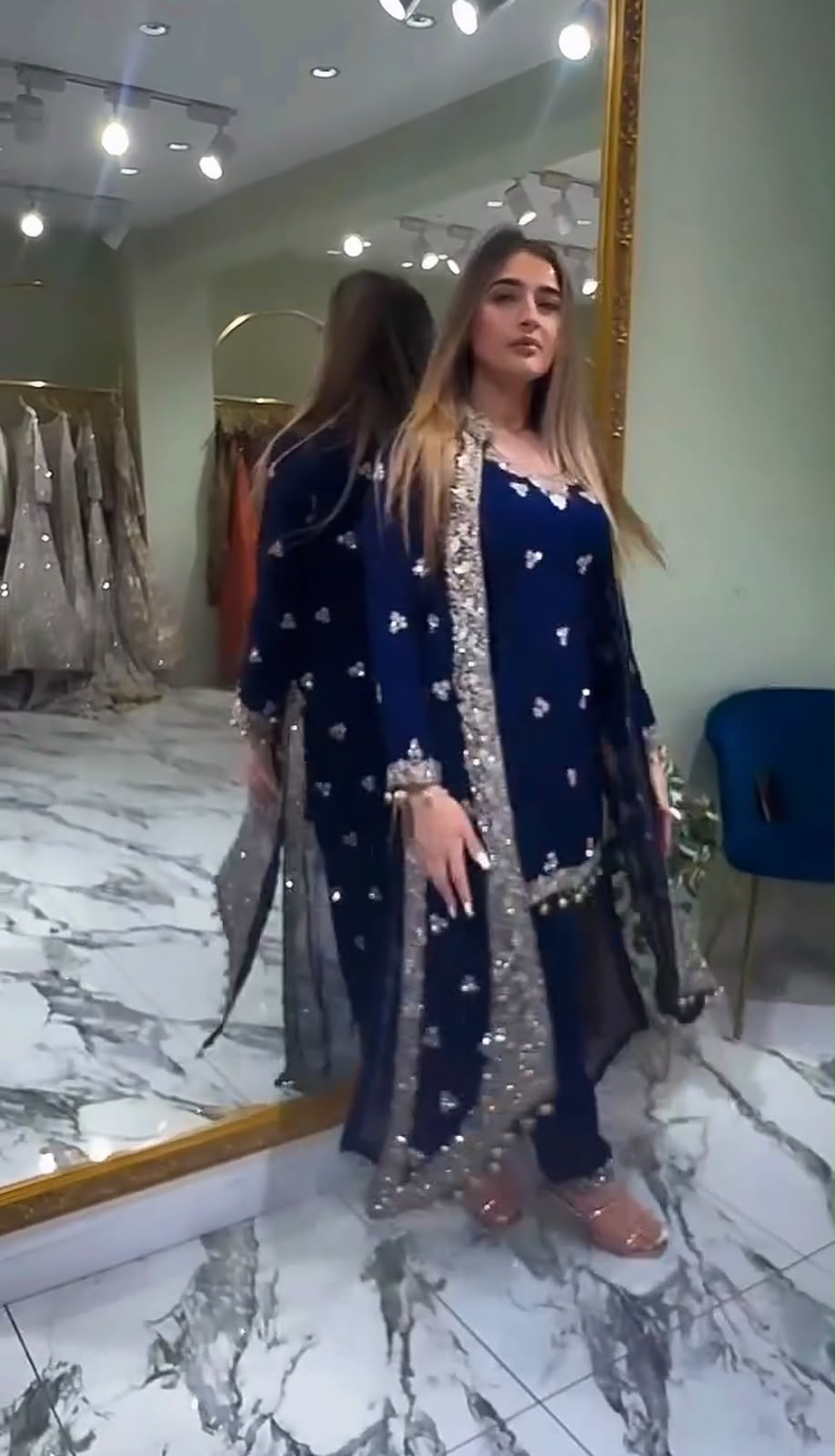 3 PIECES KURTI, KOTI & PENT WITH EMBROIDERY WORK