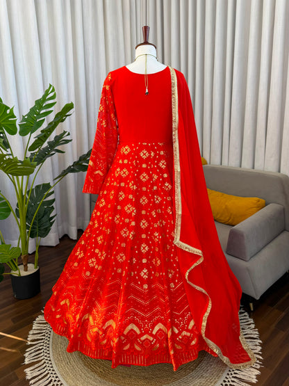 Designer Plazoo with Gown Set – Elegant Ethnic Wear ✨ 🎀 Crafted in Classy Tones with Premium Fabric & Detailing