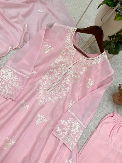 THIS SEASON, TRY OUR DESIGNER SEQUENCE EMBROIDERED WORKED TOP SALWAAR WITH DUPATTA