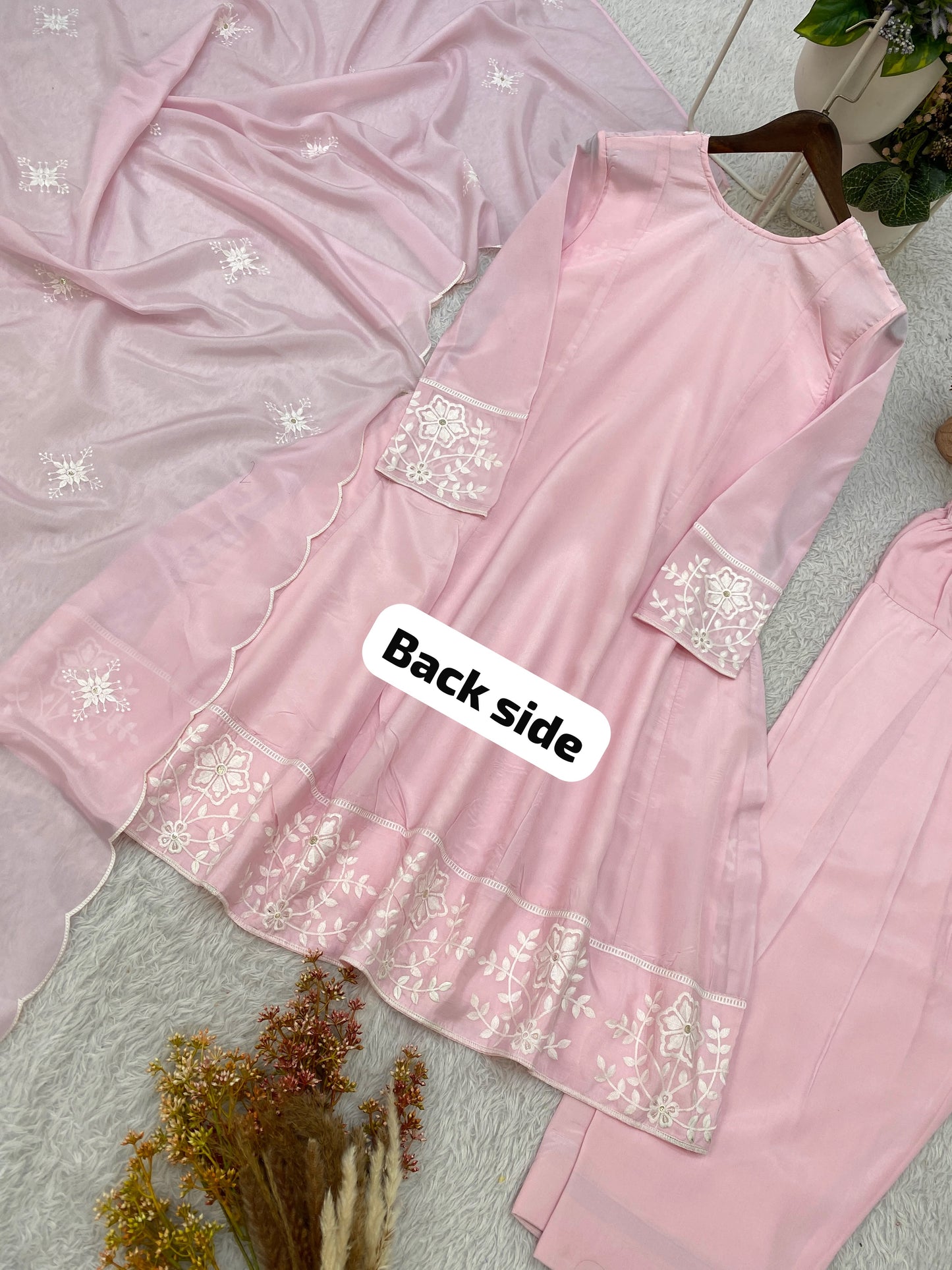 THIS SEASON, TRY OUR DESIGNER SEQUENCE EMBROIDERED WORKED TOP SALWAAR WITH DUPATTA