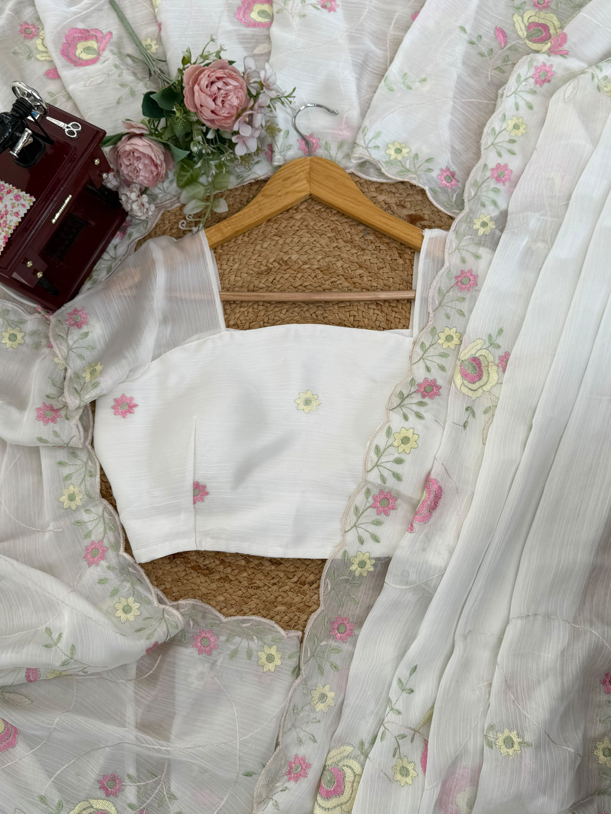 Designer Saree – Elegance Redefined ✨ Fall in love with this stunning saree in an eye-catching shade, crafted with finesse and rich detailing. A perfect blend of grace and glam!